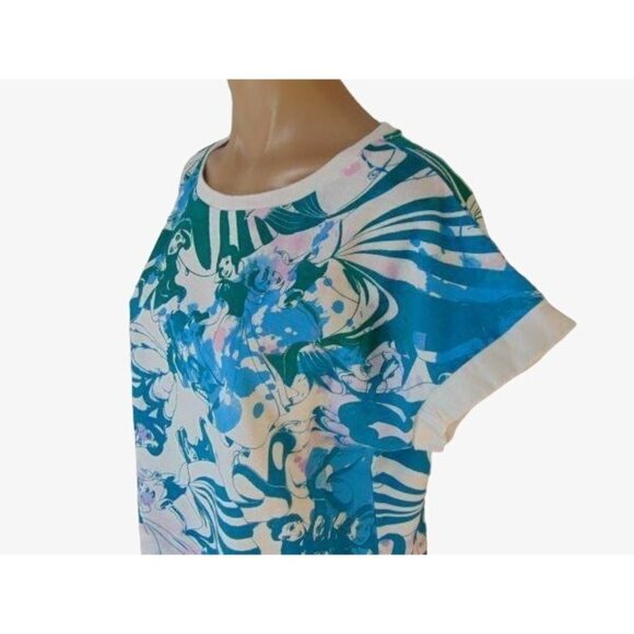 Disney Store Womens Splatter Princess Print Light Sweatshirt Knit Top XL Organic - Picture 3 of 8